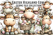 Whimsical Easter Cow Clipart, an Illustration by Dream Creation (Thumbnail 1 of 6)