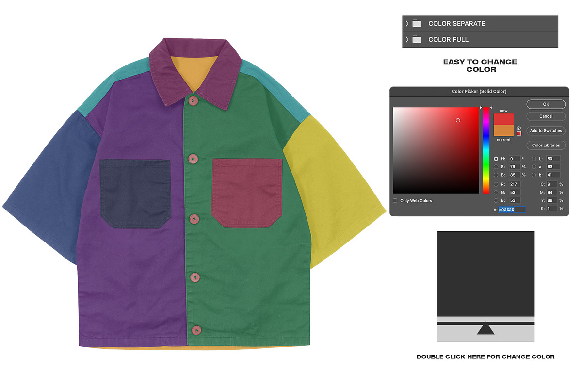 Work Shirt V2 - Mockup, a Shirt Mockup by DaldSgh (Photo 14 of 17)