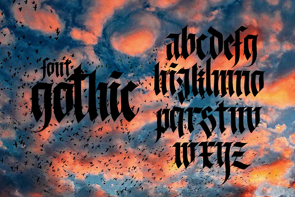 Vector! Gothic alphabet - 01, an Object Graphic by GeekClick (Photo 2 of 6)