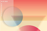 Geometric cover template set., a Card Template by Rinrinnn (Thumbnail 4 of 4)