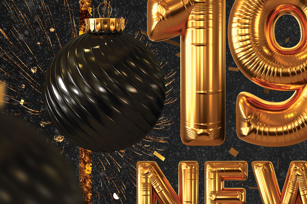 2019 Happy New Year, a Flyer Template by darkmonarch (Photo 3 of 3)