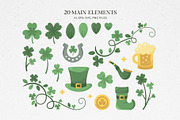 St. Patrick's Day Foliage Graphic Pa, an Object Illustration by DesignerCandies (Thumbnail 2 of 3)