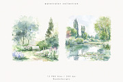 Monet's Garden, a Decorative Illustration by PeDe Designs (Thumbnail 6 of 13)