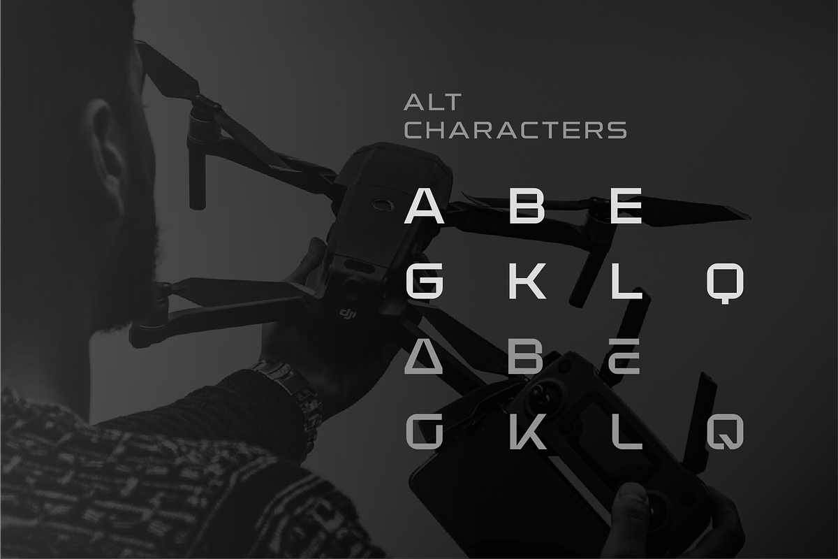 Zean Sharp Geometric Tech Font, a Sans Serif Font by Ebad Designs (Photo 4 of 10)