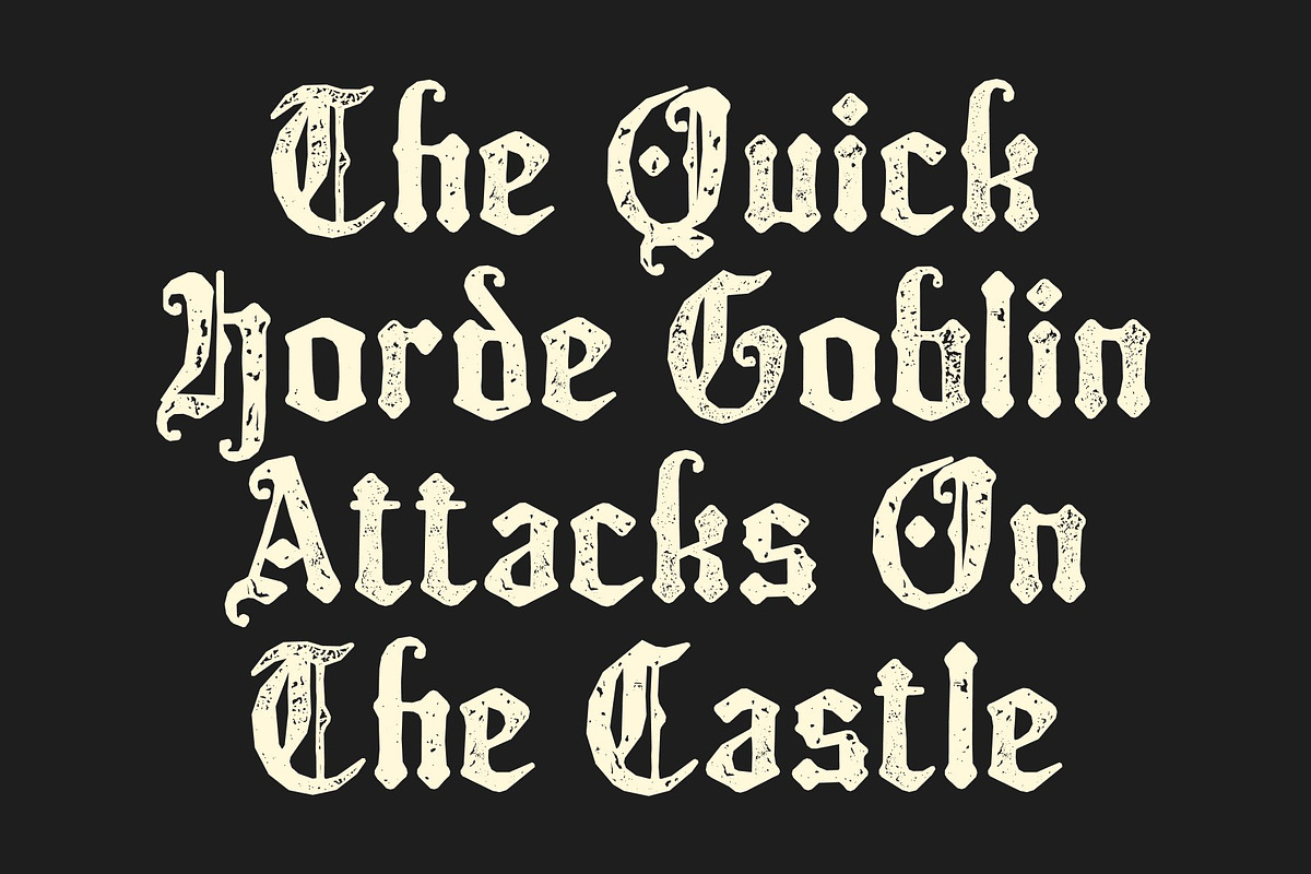 CS Bergamot Stamp, a Blackletter Font by Craft Supply Co. (Photo 4 of 8)