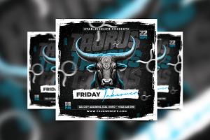 Taurus Friday Takeover Club Flyer, a Flyer Template by StarPixles11