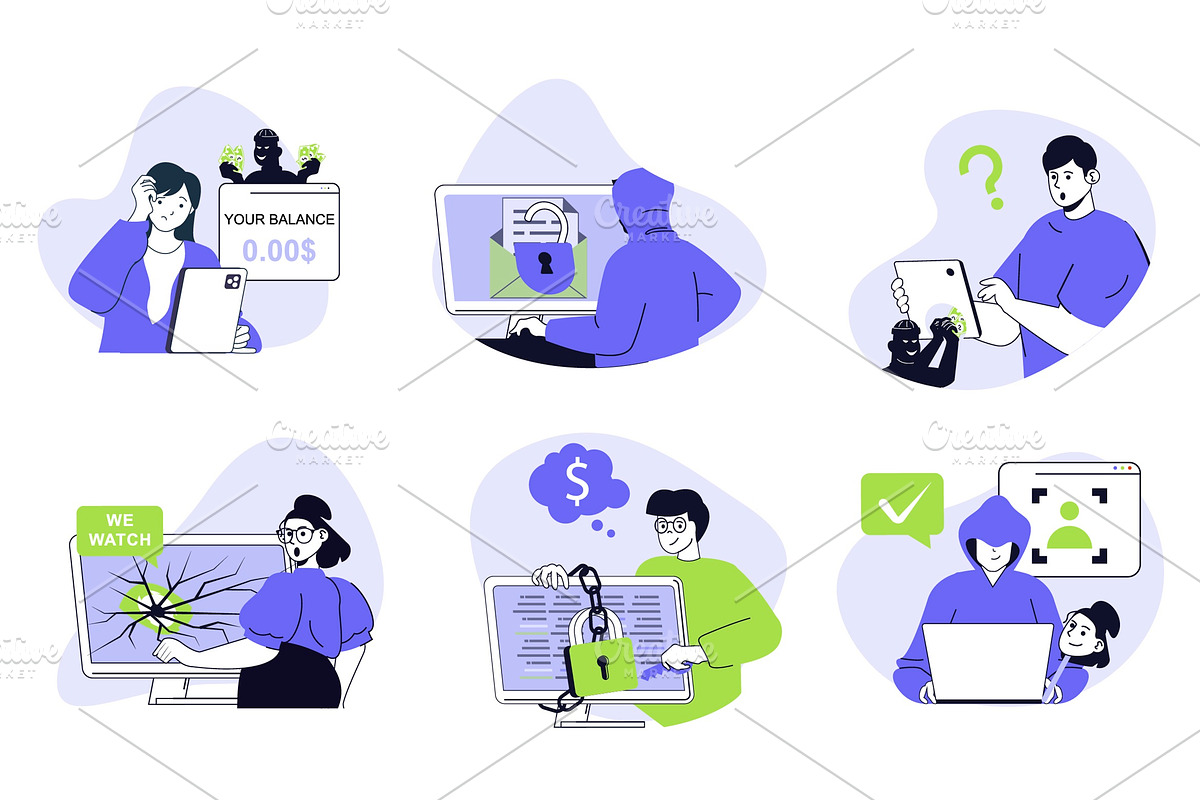 120 Flat Vector Illustrations, an Illustration by alexdndz (Photo 9 of 21)
