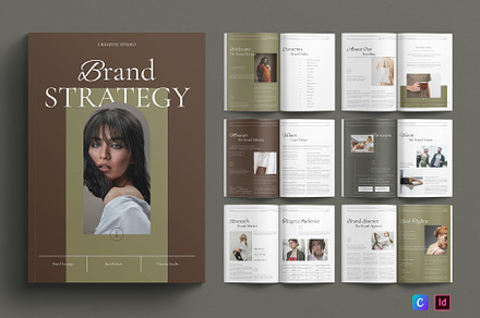 Brand Strategy Layout Template, a Brochure Template by E-Type