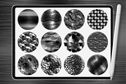 Procreate Metallic texture brushes, a Brush Add-On by Revabrush (Thumbnail 6 of 8)