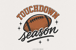 Touchdown Season PNG, Football Mom, an Illustration by SharpMarketplace