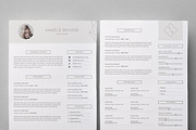 Stylish Resume Template / Angéle, a Resume Template by This Paper Fox (Thumbnail 2 of 5)