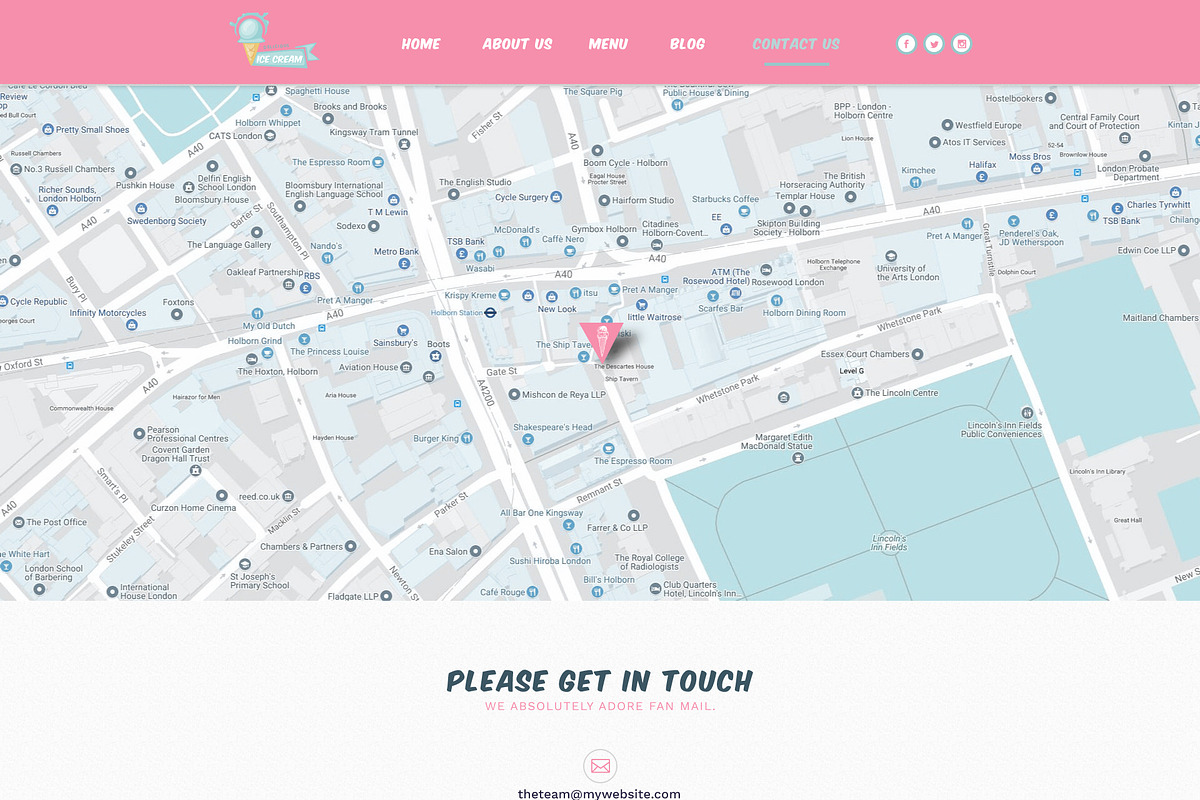The Cone Cream PSD, a Websites & App Template by Alexander's Studio (Photo 7 of 7)