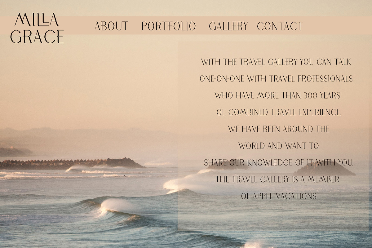Milla Grace. Modern Classic Font, a Serif Font by LABFcreations (Photo 12 of 12)