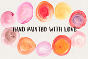 40 Hand-Painted Watercolor Spots, an Illustration by Hello Brio (Thumbnail 2 of 8)