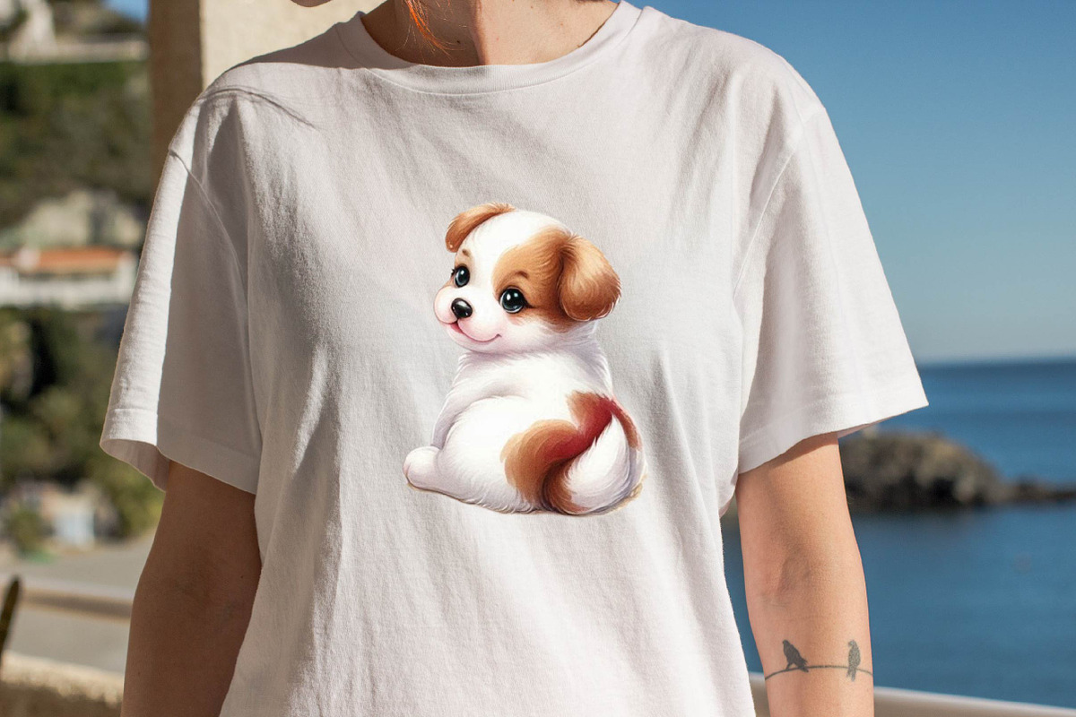 Dog Watercolor сlipart. Cute Puppies, an Illustration by SVGArt (Photo 3 of 7)
