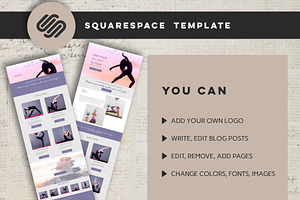 Squarespace Yoga Fitness Website