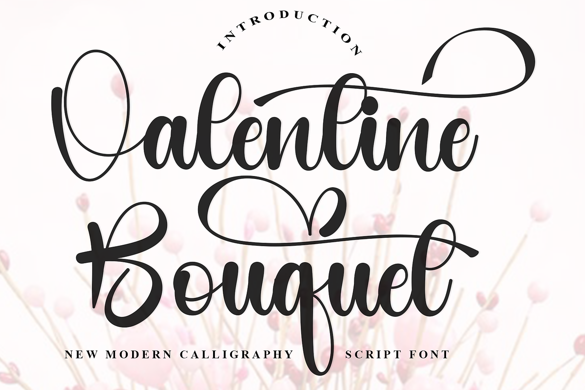 Valentine Bouquet, a Handwritten Font by InermediaSTUDIO (Photo 1 of 8)