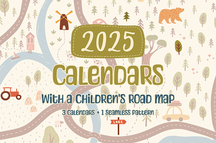 2025 calendars road map set