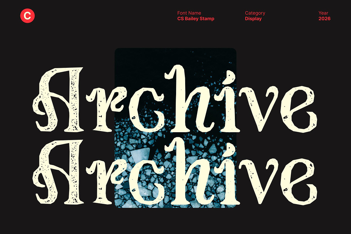 CS Bailey Stamp, a Serif Font by Craft Supply Co. (Photo 6 of 8)
