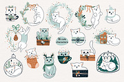 Christmas kittens, an Animal Illustration by OxanaTally (Thumbnail 3 of 12)