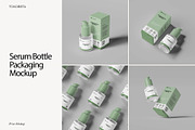 Serum Bottle Packaging Mockup, a Packaging Mockup by Tokobeta (Thumbnail 1 of 9)