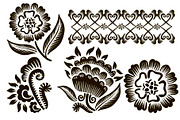 Block Print stylized floral, a Decorative Illustration by Tanna.ART (Thumbnail 13 of 13)