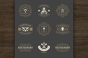 36 Restaurant Logos and Badges, a Branding & Logo Template by Vasya Kobelev (Thumbnail 13 of 19)