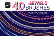 40 Procreate Jewels Brushes Set, a Brush Add-On by LiuBi Art (Thumbnail 1 of 5)