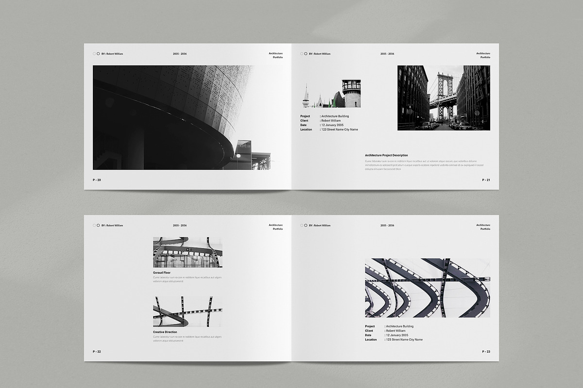 Architecture Portfolio Template, a Brochure Template by NorthPeak (Photo 9 of 17)