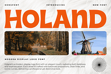 Holand - Modern Display Logo Font