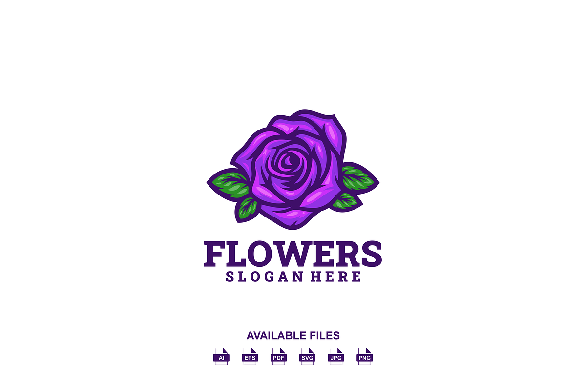 Flower Logo, a Design Template by artchiles_design
