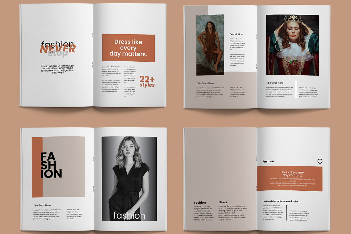 Fashion Magazine Editorial Layout, a Magazine Template by ContestDesign (Photo 3 of 3)