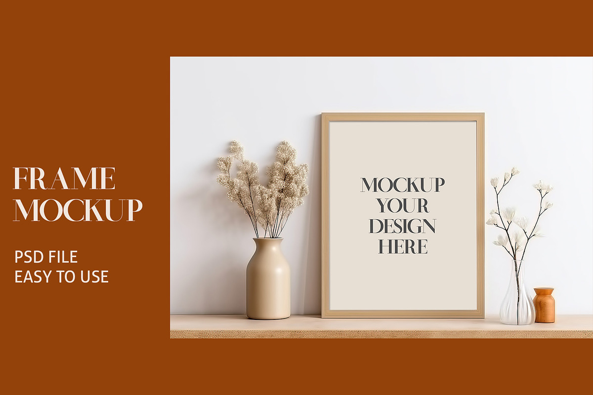 SIMPLE FRAME Mockup, a Mockup by AYAKA Studio Co.