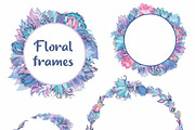 Indigo Garden Vector Florals, a Decorative Illustration by kisikoida (Thumbnail 3 of 4)
