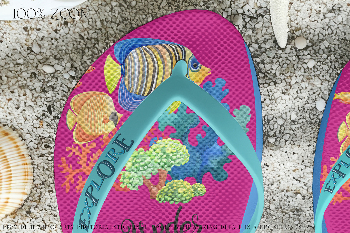 Flip Flops PNG & PSD Mockups, a Product Mockup by mock-ups (Photo 14 of 14)