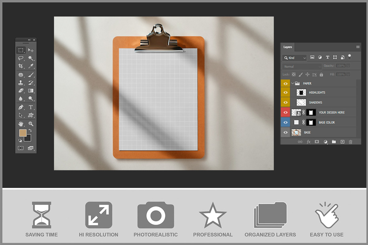 Menu Mockup - Top View PSD, an Advertising Mockup by Bruno's Shop (Photo 3 of 4)