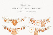 Cutie Pie Baby Shower Watercolor, a Seasonal Illustration by Invite to Clipart (Thumbnail 7 of 10)