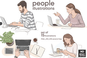 Office People. VECTOR illustrations
