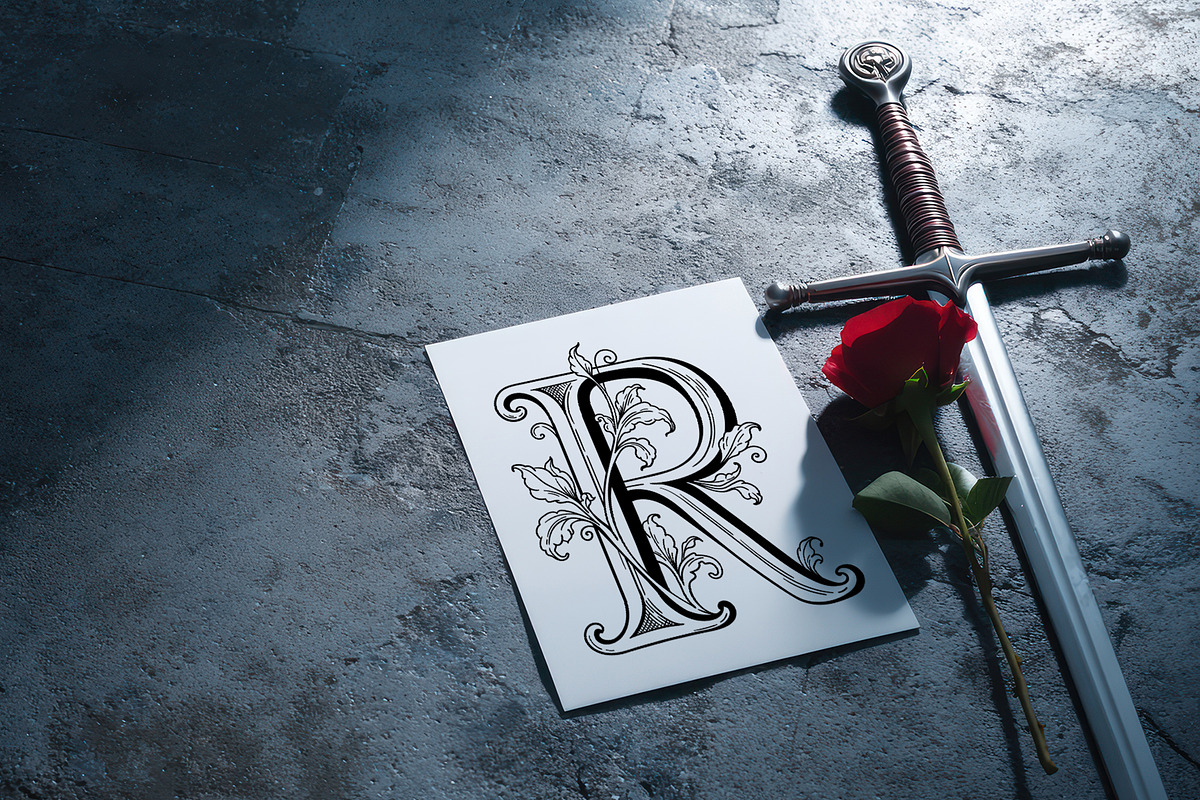 CASTLE STYLE ALPHABET - vector kit, a Decorative Illustration by My Space Garden (Photo 10 of 11)