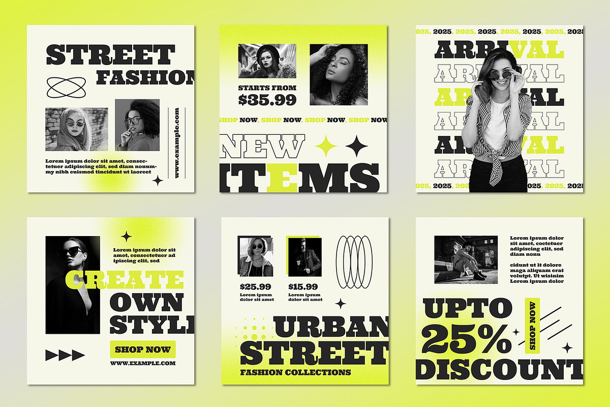 Street Fashion Social Media Post, a Social Media Template by ContestDesign (Photo 1 of 4)