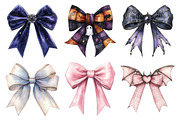 Halloween Coquette Bow Clipart, an Illustration by Daily.Designs (Thumbnail 4 of 5)