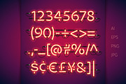 Red Glowing Neon Type, a Decorative Illustration by Voysla's Shop (Thumbnail 3 of 5)