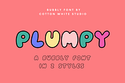 Plumpy, a Sans Serif Font by Sofia Skoog (Thumbnail 1 of 10)