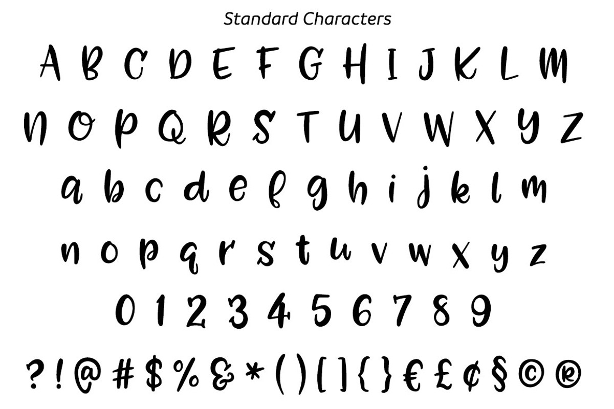 Zooky Squash: a hand-lettering font preview 7