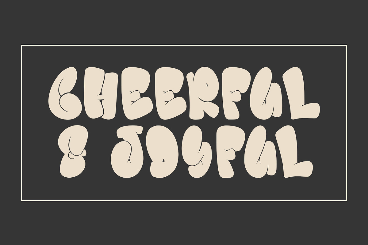 Liztoo Graffiti Bubble Display Font, a Handwritten Font by Maulana Creative (Photo 3 of 7)