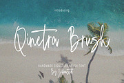 Qinetra Brush, a Handwritten Font by Eltypesstudio (Thumbnail 1 of 11)