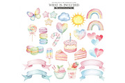 Cute Australian Birthday Watercolor, an Illustration by CharmClipart (Thumbnail 5 of 8)