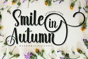 Smile in Autumn, a Handwritten Font by Creative Writting (Thumbnail 1 of 5)