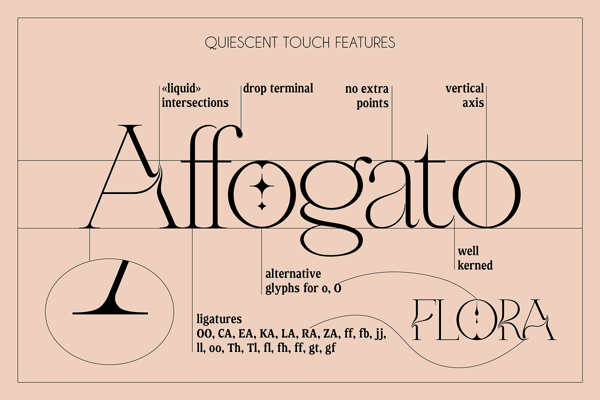 Quiescent Touch Elegant Serif Font, a Serif Font by Struvictory.art (Photo 6 of 9)