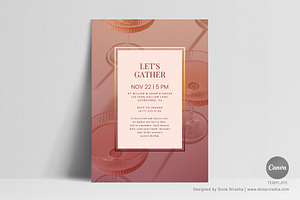 Get-together Invite Canva Temp - 34, a Marketing Template by BloomToLife By Dona